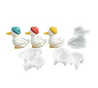 3 Pcs Silicone Mold Half 3D - 12x9.5x2.6cm 40g Each For Cement Plaster DIY - Bird Decoration Casting Mold For Resin Clay Soap Concrete Craft