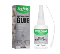 3 Pcs Super Glue Pegamento Fuerte Nuevo Pegamento Aceitoso Soldadura Pegament Multiuso,Apto MúLtiples Materiales, Incluyendo PláStico,Vidrio,Cómodo Y Fácil De Usar,Con 3 Punta Cuentagotas(50g)