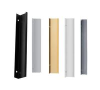 3 Pcs Tirador De Borde De Dedo Perfil De Aluminio Para Cajones Armarios De Zapatos Tiradores De Barra Manija Invisible Manija De Mueble White, Negro, Gris, Dorado, Plateado 14 Tamaños(White,1200mm)