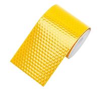 3 pegatinas reflectantes de seguridad for cuadros bicicleta y motocicleta, película autoadhesiva advertencia(Yellow)