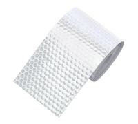 3 pegatinas reflectantes de seguridad for cuadros bicicleta y motocicleta, película autoadhesiva advertencia(WHITE)