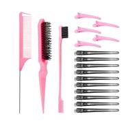 3 Peines, 5 Horquillas Rosas Y 10 Horquillas Negras, Herramientas De Peinado Para Peinados De Salón, Lindos Accesorios Para El Cabello Para Niños, Horquillas Multiusos Diarias.