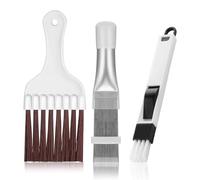 3 Peines Juego de Limpieza para Secadora, Cepillo de Aletas Condensador Multifunción Limpieza Aire Acondicionado Cepillo para Aire Acondicionado Condensador y Radiador