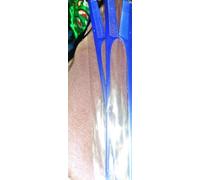 3 peines traseros de plástico azul, 25 cm