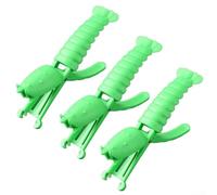 3 peladores de cangrejos de cangrejo para eliminar la cola de cangrejo aerodinámico, protege tus uñas y mantiene los dedos limpios, diseño ergonómico para uso en la cocina (verde)