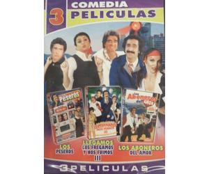 3 Peliculas De Comedia: Los Peseros, Llegamos Los Fregamos Y Nos Fuimos 3, Los Aboneros Del Amor