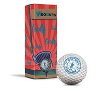 3 pelotas de golf en la caja - Gaitas de Escocia Bandera escocesa Broma de viaje divertido Golfing Golfista Fan Club Deporte Boda Papá Marido Amigo Hombres Niños Bola Regalo #4275
