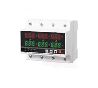 3 Phase Adjustable over and Under Voltage Protector Voltmeter Ammeter Monitor 3P4W Din Rail Current
