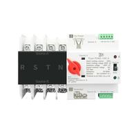 3 Phase Rail ATS Dual Power Automatic Transfer Switch Electrical Selector Switches Uninterrupted Power 4P 63A 100A 125A(220V,63A)