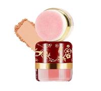 3-Piece Lazy Blush Set - Effortless Radiance in Seconds Quick, Natural-Looking Blush Built-in Mirror, Highlighter, Suitable for All Skin Tones (#C-1PC)