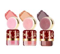 3-Piece Lazy Blush Set - Effortless Radiance in Seconds Quick, Natural-Looking Blush Built-in Mirror, Highlighter, Suitable for All Skin Tones (3PCS)