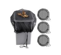 3 Pieces 37.4 Inches Rain Water Collectors,adjustable Water Collection Buckets Tank Protector, Rain Barrel Mesh