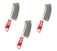 3 Pieces Cepillo de Alambre Cepillo de Acero Inox de Limpieza Cepillo Metalico Para Limpiar Escoria de Soldadura Suciedad Grasa Óxido y Polvo