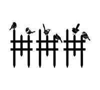 3 Pieces Ground Bird Design Edging Stake | Decorative Garden Fence | Animal Isolation Fence | For Garden Backyard Patio Deck Porch Balcony Outdoor Landscape