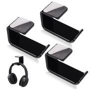 3 Pieza Soporte para Auriculares, Soporte Cascos Debajo Escritorio Mesa Soporte Auriculares Soporte para Cascos Soporte Auriculares Mesa para Controller Gaming Headphones