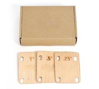 3 piezas 0,25 0,5 1 grados Arandelas gruesas para cuello de guitarra, separadores de arce para cuello de guitarra ajuste de disco de color
