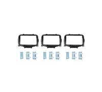 3 Piezas 178 X 102 mm Radio de Coche Doble Din Estéreo DVD Marco de Panel de Fascia GPS Marco para 2014+ Aygo, 108, C1 Kit de