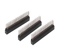 3 Piezas 2.54 mm Pin Headers Female 2 x 20 Pin Conector de Cabecera de Pin Compatible con PCB