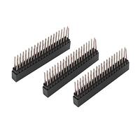 3 piezas 2 x 20 pines 18 mm doble macho encabezado 2 x 20 54 m paso extra alto hembra 3 piezas pines encabezados 2,54 mm hembra encabezados de corta para Extra alta
