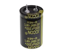 3 Piezas 200V 820uF 25x40 25x40mm Condensador electrolítico de 2 pines con terminal a presión para soldar