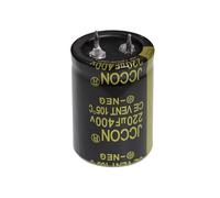 3 Piezas 400V 220uF 25x35 25x35mm Condensador electrolítico de 2 pines con terminal a presión para soldar