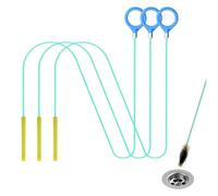 3 Piezas 50 Pies Desatascador Tuberias Serpiente de Drenaje, Duradera Flexible Limpia Tuberias para Baño Fregadero Ducha