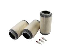 3 piezas 7080595 5811633 2530009 - Filtro de aire y funda preliminar y filtro de combustible compatible con Polaris Sportsman 300 335 400 450 500 550 570 600 700 Magnum 325 330 425 500 Scr. Ambler 500