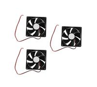 3 Piezas 90mm x 25mm 12V Ventilador de Enfriamiento de 2 Pines para Caja de Computador Enfriador de CPU