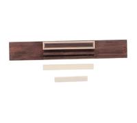 3 Piezas accesorios de guitarra tuerca de sillín de guitarra acústica tablero de ajuste de guitarra eléctrica abrazadera de puente de guitarra puente óseo acústico Palo de rosa