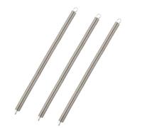 3 Piezas Acero Inoxidable 304 Resortes De Extensión Con Gancho Muelle 300mm, Diámetro Del Cable 0,5mm, Diámetro Exterior 3mm
