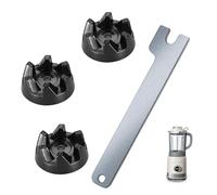 3 Piezas Acoplador de Licuadora 9704230, Embrague de Engranaje de Goma, Blender Coupler Replacement Parts, Repuesto para Batidora Panificadora, Engranajes de Goma y Herramienta de Instalación