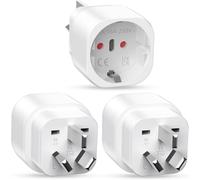 3 Piezas Adaptador Australia, Adaptador Enchufe Español a Australia, A-daptador Enchufe Argentina, A-daptador de Viaje Tipo I para Australiano, Chinos, Argentina, Nueva, Zelanda, Fiji