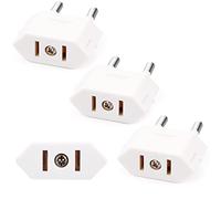 3 Piezas Adaptador Enchufe Americano Adaptadores EE.UU. a la Unión Europea, Certificación CE Enchufes y Enchufes de Adaptadores de Enchufe EE.UU. a Italia Francia Alemania España