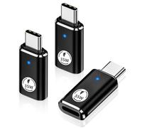 3 piezas Adaptador Lightning USB C, adaptador de 35 W de Lightning hembra a USB C macho, carga rápida PD, transferencia de datos para iPhone 16/15 Pro Max, Galaxy S24/S23, iPad Pro/Air, sin audio/OTG