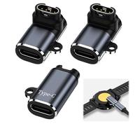 3 Piezas Adaptador USB C para Reloj Garmin 90 Grados Tipo C Cable Convertidor Conector de Cargador de Compatible con Garmin Fenix 7 7S pro, 6 6S, Fenix 5 5S 5X Plus, Forerunner 165 255, Vivoactive 3