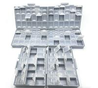3 piezas AideTek BOXALL Caja de 48 compartimentos Organizador de piezas de montaje en superficie SMD SMT Caja de etiquetas