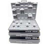 3 piezas AideTek BOXALL Caja de organización con 96 compartimentos para piezas SMD SMT Caja de almacenamiento para montaje en superficie con etiquetas