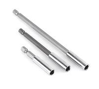 3 Piezas Alargador Puntas Atornillador, Taladro Eléctrico Destornillador Barra de Extensión Adaptador de Extensión para Destornillador Eléctrico de 1/4 pulgadas para brocas herramienta