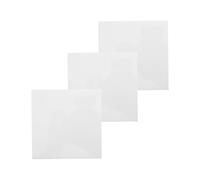 3 Piezas Almohadilla de Perforación para Cuero 10x10cm | Superficie Plana Antideslizante, Protege el Banco de Trabajo, Uso en Estudio y Ferias, Color Blanco