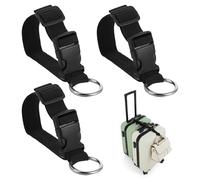 3 piezas añadir una bolsa correas de equipaje, correa de equipaje ajustable, correa resistente para maleta, agarrador de chaqueta, accesorios para maletas para conectar equipaje o mochila para viajes
