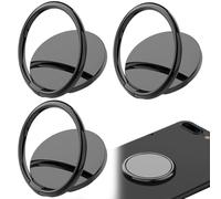 3 Piezas Anillo Soporte y Agarre para Teléfonos Móviles : 360 ° de rotación Universal, para iPad, iPhone, iPad, Samsung Huawei y más