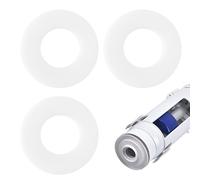 3 Piezas Arandela de Sellado de recambio para Geberit 816.418.00.1, Diafragma de Junta de Válvula de Descarga de Goma de Silicona, 63 x 32 x 3 mm Arandela de sellado de La Válvula de repuesto