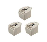 3 Piezas AT3600L Diamond Record Player Agujas Stylus de Repuesto para AT-LP60/PL300 Tocadiscos de Vinilo