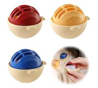 3 Piezas Atrapa Pelos Lavadora, Bolas Atrapa Pelos para Lavadora, Reutilizable, Atrapa Pelos Lavadora Mascotas, Hair Catcher, Recoge el Pelo de Mascotas y Pelusa en la lavadora (Naranja)