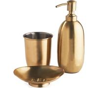 3 Piezas Baño Set Accesorios, Dispensador Jabón, Plato Y Vaso 4 Estilos