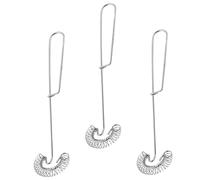3 Piezas Batidor Manual de Huevos de Acero Inoxidable Resorte | Espiral Flexible y Extremo para Colgar, Uso en Hogar y Repostería, Fácil de Guardar