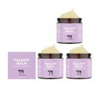 3 piezas Beef Tallow Skincare, crema Tallow Bio con vainilla y lavanda para rostro y cuerpo, hidratación profunda y cuidado de sebo bovino, crema orgánica, rápida absorción para pieles sensibles y