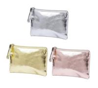 3 Piezas Billetera De Monedas De Cuero PU, Billetera De Monedas Impermeables, Billetera De Monedas Simple Y De Moda, Billetera De Monedas Portátiles.