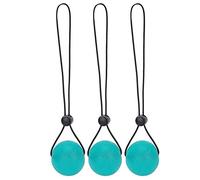 3 piezas Bola de agarre de mano Bolas de ejercicio de mano de silicona Agarre de mano Bola de apretón Muñeca Dedo Masaje Ejercitador Alivio del estrés Entrenamiento físico(verde)