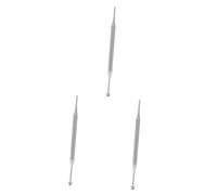 3 Piezas Bolígrafo de Acupuntura Inoxidable para Masaje de Puntos de Ear Acupuncture Herramienta Portátil de Reflexología Ergonómico y Ligero para Uso Personal y Masajes Relajantes